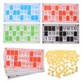 thumbnail image 6 of Supvox Family Gathering Bingo Game Set Wooden Paper Lightweight Anytime Anywhere 1Set, 6 of 8