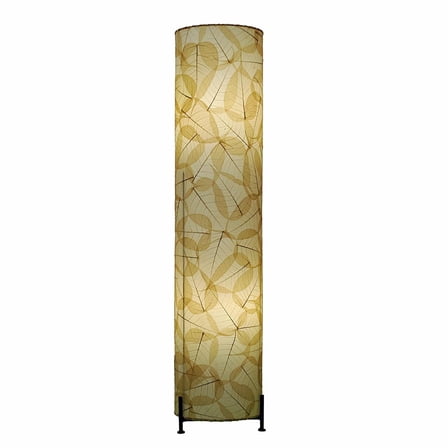 Eangee Home Design Banyan Large Floor Lamp, Shade Made Of Alibangbang Leaves, 8x8x36 Inches