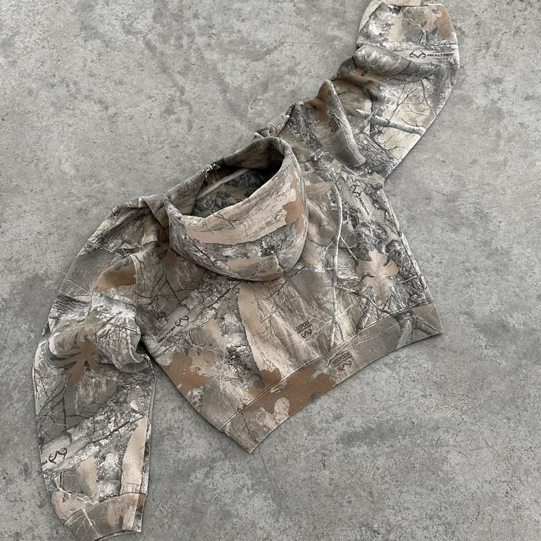 Retro camo hoodie hotsell
