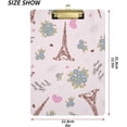 thumbnail image 3 of Coolnut Paris Eiffel Tower Clipboard, Acrylic Standard A4 Letter Size Clip Board with Low Profile Clip for Office, Classroom, Doctor, Nurse and Teacher Gifts, 3 of 7
