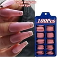 thumbnail image 4 of 100Pcs/Box Coffin Ballerina False Nail Tips Full Cover Nails Tips DIY Acrylic Nail Art 10 Sizes Full Set, 4 of 9