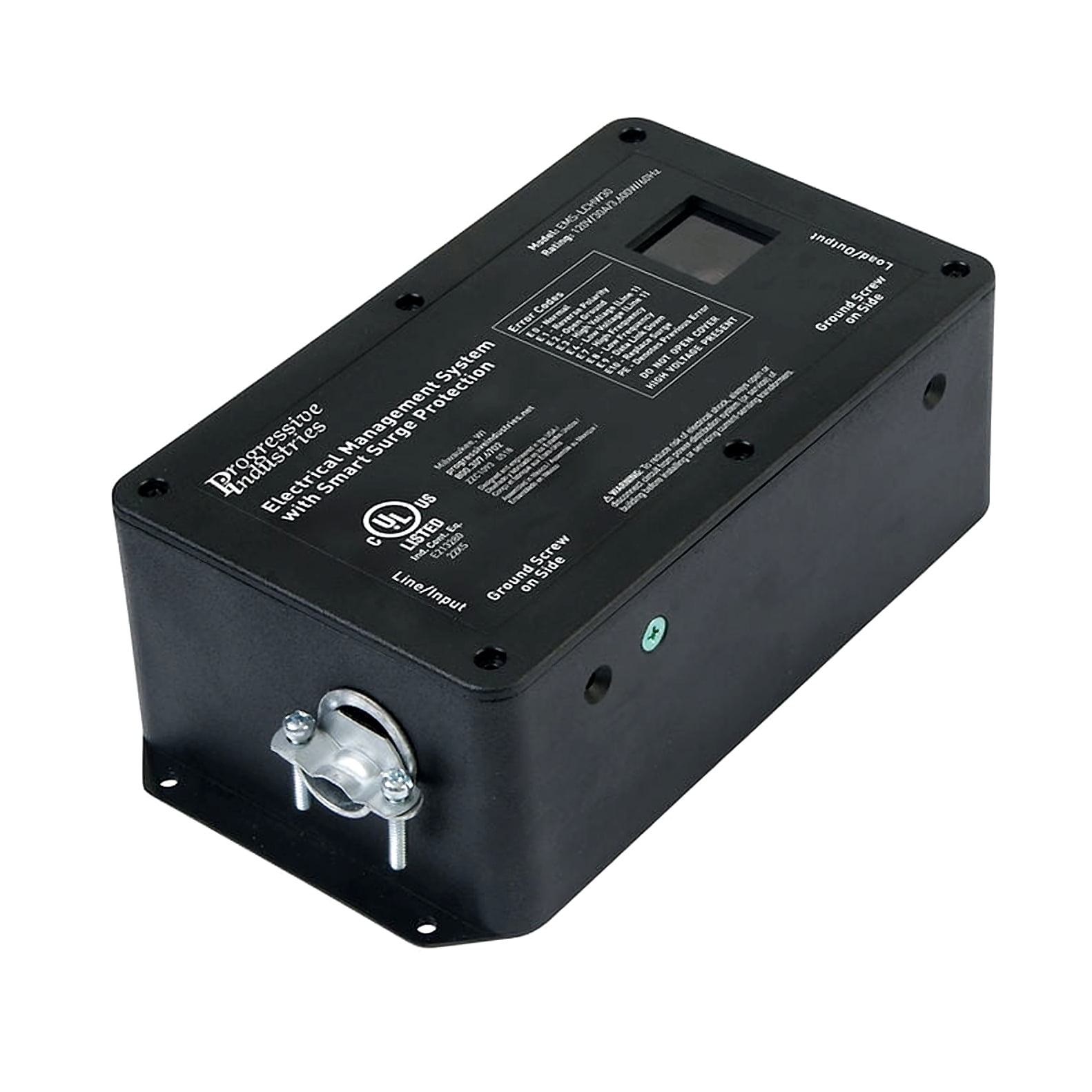 Progressive Industries EMS-LCHW30 Hardwired RV Electrical Management System Surge Protector With Integrated Display, 30 Amp