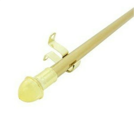 Graber 7 16 Inch Round Cafe Curtain Rod 18 To 28 Inch Width