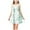 Green, variant on 3-15Y Girls School Uniform Three Piece Set - Campus Style Shirts & Skirts & Necktie Set Blue 4 Years
