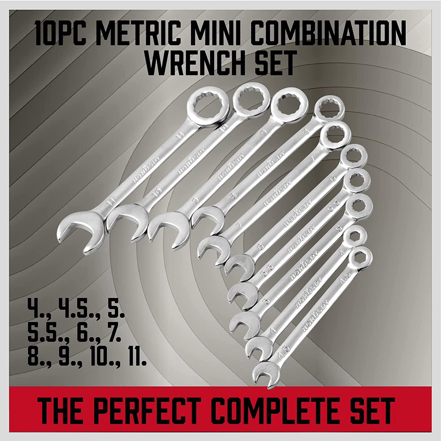 Premium Midget Wrench Set - 22-Piece Mini Combination Wrench Set Metric & SAE Ignition Wrench Sets 4-10mm & 5/32'' to 7/16'' Lightweight Small Carry Pouch