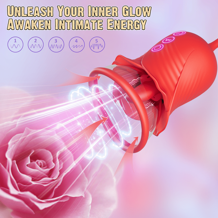 NCTTRP Women Sex Toy Sucking Vibrators - 3 IN 1 Rose Toy Tongue Vibrators  for Women, 5 & 10 Modes, Female Couple Sex Toy & Games, Red - Walmart.com