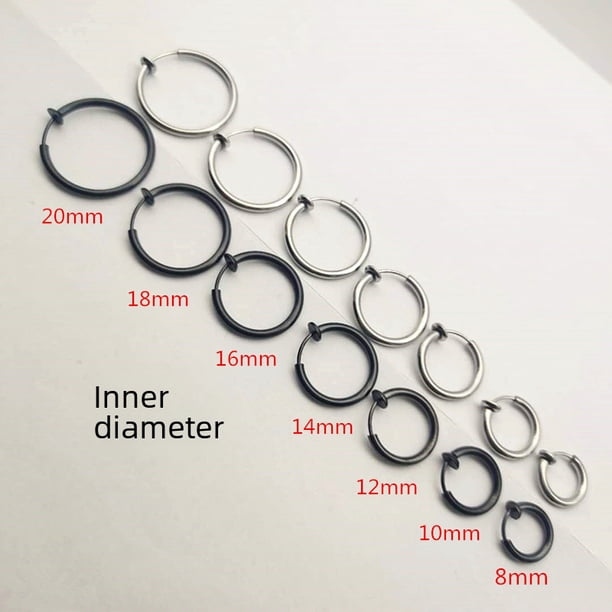 La versión sin orificio para la oreja con clip para la oreja de la tendencia de moda de aretes para hombres y mujeres no es fácil de alergénicos.