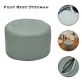 thumbnail image 2 of 2PACK Round Ottoman Pouf, Decorative Soft Foot Rest with Removable Cover Living Room and Bedroom, Foot Rest Ottoman Bean Bag Chair Coffee/Grey, 2 of 8
