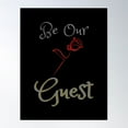 thumbnail image 2 of Be Our Guest Poster Wall Art, Modern Wall Decor For Living Room Bedroom, 8x12 UNFRAMED, 2 of 3