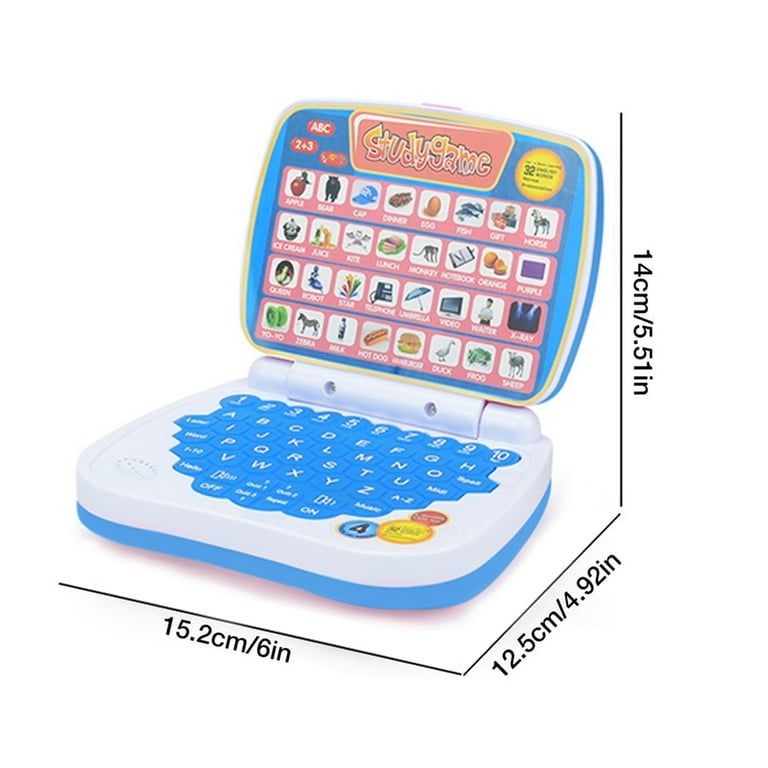 KEINXS Toys Small Laptop, English 5 Learning Modes Toddler