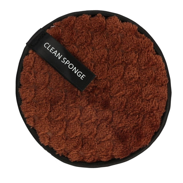 Almohadilla Limpiadora de Esponja Facial de Limpieza Facial de 2 Vías Premium Sunnimix Marrón 12 Cm