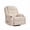 Corduroy | beige, variant on Rocking Recliner Chair for Adults, 360° Swivel Rocker with Cup Holder, Corduroy Upholstered Deep Seat Nursery Glider, Blue