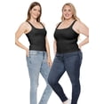 thumbnail image 7 of Stretch Is Comfort Women's Double Layer Tank Top Black 3X, 7 of 7