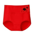thumbnail image 1 of WZXFASHION Culotte Décontractée Femme Taille Haute Couleur Unie Imprimé Floral Grande Taille Ample Confortable Coton Rouge TG, 1 of 6
