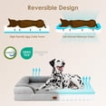 thumbnail image 4 of Cama ortopédica para perros EHEYCIGA, impermeable, viscoelástica, gris, 4 of 8