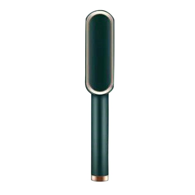 Vogacara Plancha de pelo, rizador de pelo con calefacción de 45 W, herramienta de cepillo para rizador de pelo portátil antiescaldado Cuidado del cabello Verde