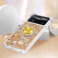 thumbnail image 4 of Glitter Case for Xiaomi Poco X4 Pro 5G, Bling Sparkle Floating Liquid Soft TPU Cushion Fashion Girly Women Girls Clear with Ring Holder Phone Cover for Xiaomi Poco X4 Pro 5G  Gold, 4 of 12