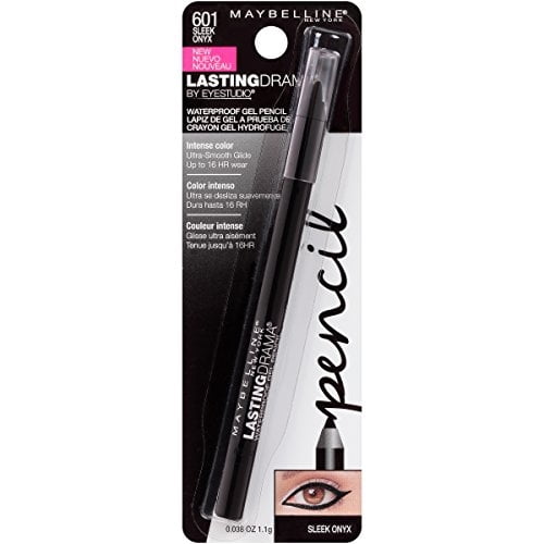 Maybelline Pencil de Gel Waterproof de Larga Duración, Onyx Elegante