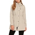 thumbnail image 2 of Fantaslook Fall Jackets for Women Hooded Windbreaker Water-Resistant Long Coat Outdoor Trench Coat with pockets, 2 of 8