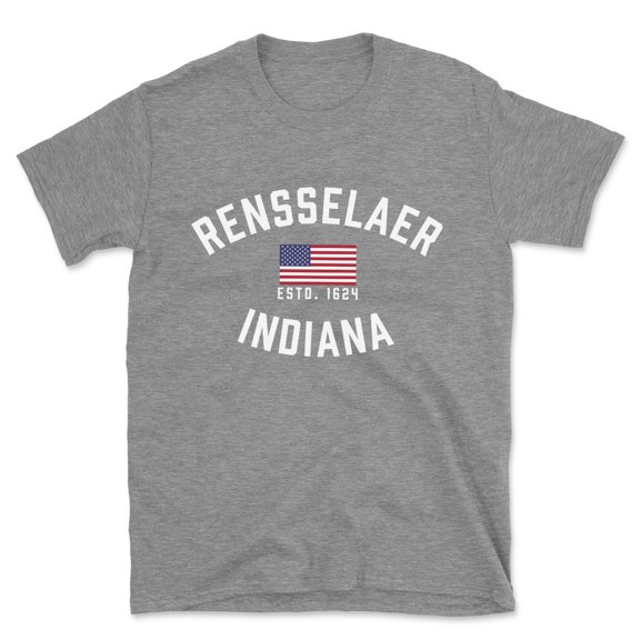 Rensselaer Indiana Patriot Men's Cotton T-Shirt