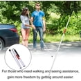 thumbnail image 2 of Folding Cane, Blind Walking Stick Foldable Reflective Guide Blind Cane Crutch Visually Impaired Adjustable Folding Blind Crutch Cane for Elder, 2 of 9