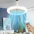 thumbnail image 6 of XGFHYJEH Ceiling Fan with Light, Ceiling Fan & Light Remote Controls, Chandelier Ceiling Fans, Modern Ceiling Fan, Ceiling Fan Clearance, White Flush Ceiling Fan, Smart Ceiling Fan, 6 of 6