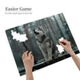 thumbnail image 2 of Husky Howling Winter Forest 500-Piece Wooden Jigsaw Puzzle for Adults, Fun & Challenging Family Game, Stylish Wall Decor & Holiday Gift, 2 of 7
