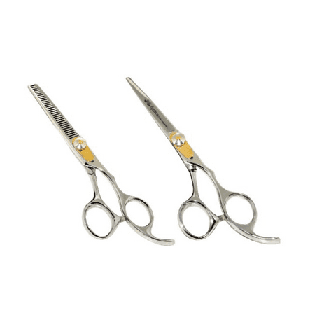 Professional Series Scissors - Equinox Professional Razor Edge Series - Barber Hair Cutting and Thinning/Texturizing Scissors/Shears Set - 6.5