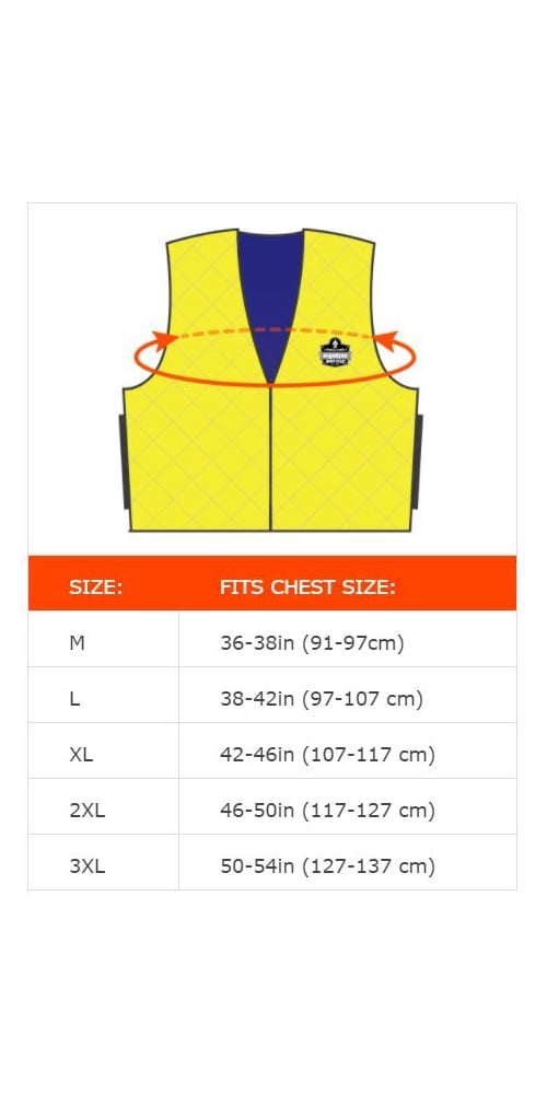 Ergoydne, Chill-Its Evaporative Cooling Vest, Lime, Medium