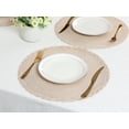 thumbnail image 5 of Unique Bargains Rustic Placemats Set of 6 Placemats Kitchen Table Mat Cream, 5 of 6
