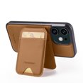 thumbnail image 2 of Allytechgroup Case for iPhone 12 Mini with Detachable Cards Holder, RFID Blocking 2 In 1 Wallet Case with Kickstand Shockproof Back Cover Shell for iPhone 12 Mini, Brown, 2 of 9