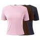 thumbnail image 4 of Camiseta básica de manga corta ajustada para mujer: camiseta de poliéster ajustada, top informal de verano, tallas S-XXL, estampado floral, apta para múltiples ocasiones, 4 of 5