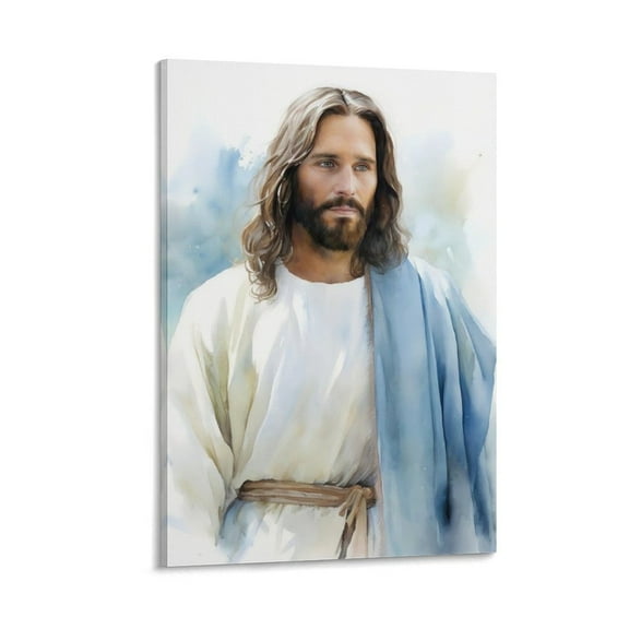Jesus Portrait (04) Wall Art Christ Jesus Gift Canvas Painting Picture Print Wall Art Poster Painting Canvas Posters Artworks Gift Room Aesthetic 20x30inch(50x75cm)