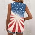 thumbnail image 6 of Patriotic 250th Anniversary Tank Top for Women - Star Spangled Square Neck Tee - 1776-2026 Independence Day Graphic Top - Red White Blue Sleeveless Casual Blouse Watermelon Red L, 6 of 6