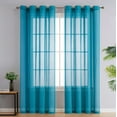 thumbnail image 2 of THD Natalie Faux Linen Semi Sheer Privacy Sun Light Filtering Grommet Window Panels, Pair, 2 of 4