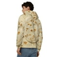 thumbnail image 4 of Wukai Taco Tortillas Print Men's Zip-Up Hoodie,Fleece Full-Zip Hoodie for Men, Hooded Sweatshirt-Medium, 4 of 5