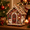 B, variant on Christmas Snowman Bead Art House Kit 3D Pearl Craft Ornament for Tree Tabletop Mantel Shelf and Indoor Winter Decor 5.7 in