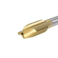 thumbnail image 5 of Uxcell Spiral Point Plug Threading Tap UNC 1/2-13 Thread, Ground Threads H2 3 Flutes, HSS 6542 Titanium Coated, 2pcs, 5 of 6