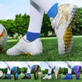 thumbnail image 3 of LRen Boys Soccer Cleats Size 6,Kids High-Speed Soccer Cleats with TPU Plate Firm Ground Outdoor Athletic Sport Football Shoes, 3 of 8