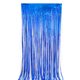 thumbnail image 1 of Xiao Hua Cortina de puerta de fondo para decoración de lluvia, borlas brillantes, cinta de fondo, suministros para fiestas, 2 cortinas de seda de lluvia de plástico azul, 78,60 x 39,30 pulgadas, 1 of 5