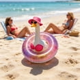 thumbnail image 6 of AZXY Summer Beach Porch Goose Outfit, Pink Polka Dot Bikini Hat Heart Sunglasses Glitter Swim Ring for 23 Inch Lawn Goose Statue, Outdoor Garden Patio Pool Yard Tropical Front Porch Farmhouse Decor, 6 of 8