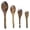 B, variant on 8Pcs Wooden Measuring Cups and Spoons Set - Engraved Sizes Nesting Kitchen Baking Tools