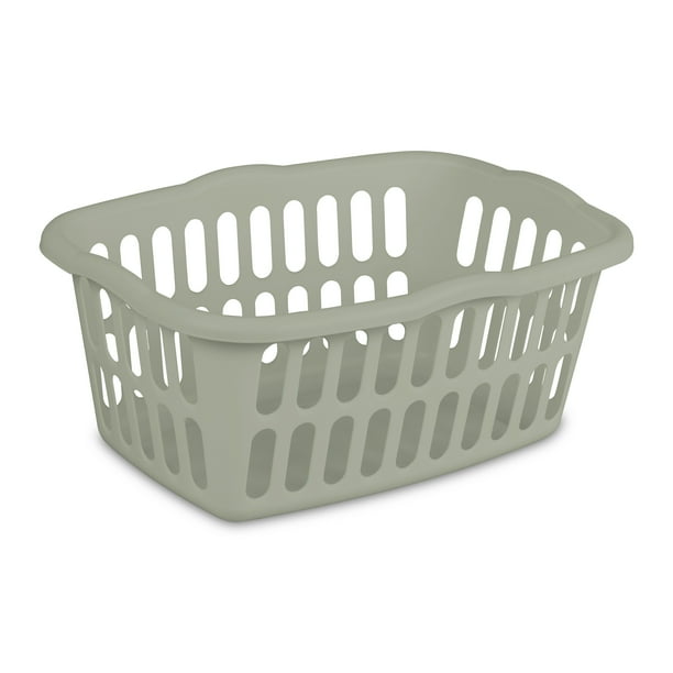 Sterilite 53 Liter White Laundry Basket - Green
