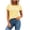 Yellow, variant on KyCheLot Stripe T-Shirts for Women Summer Solid Color Crew Neck Short Sleeve Clothes Comfy Casual Workout T-Shirts