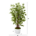 thumbnail image 2 of Nearly Natural 54in. Bamboo Artificial Tree in White Tin Planter, 2 of 2