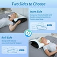 thumbnail image 4 of HOMCA Memory Foam Pillow, 2 in 1 Cervical Pillow for Neck Pain Relief, Ergonomic Neck Support Pillows for Side Back Stomach Sleepers with Breathable, 4 of 8