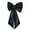 Black, variant on Wedding Dress Bowknot Detachable Waist Ornament Bowknot for Stage Show Elegant