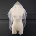 thumbnail image 2 of YooGuoGuo House Women's 2 Tier Short Simple Wedding Bridal Veil With Metal Comb HL11, 2 of 7