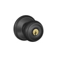 thumbnail image 2 of SCHLAGE F80 Georgian Storeroom Lock C Keyway with 16211 Latch 10063 Strike Matte Black Finish, 2 of 2