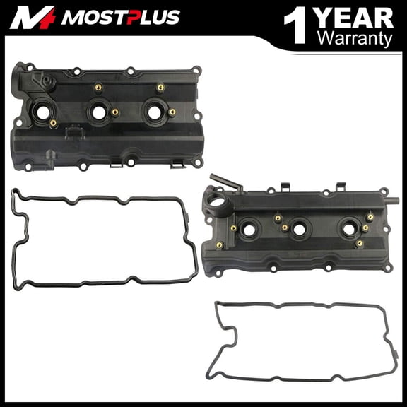 MOSTPLUS 2PCS Engine Valve Covers W/ Gasket for Nissan 350Z Infiniti G35 M35 FX35 V6 3.5L